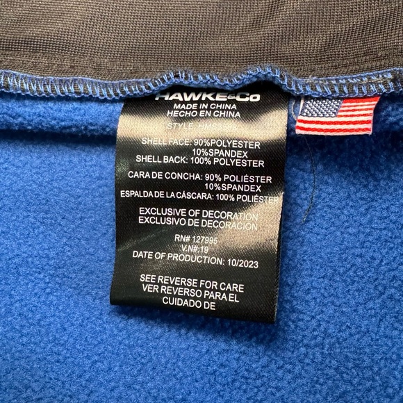 Hawke & Co Men's Black Performance Jacket Fleece Lined M - Picture 9 of 13